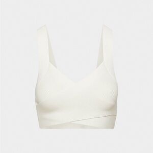 Aritzia Babaton Sculpt Knit white Tank